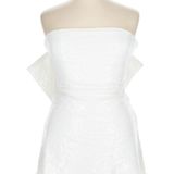Altar'd State  Dress Mini Bow White Strapless xl Photo 0