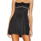 For Love & Lemons  Elora Mini Dress in Black Photo 0