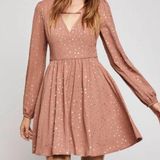 BCBGeneration Dusty Pink Star Print Cocktail Dress Photo 0