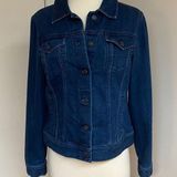 Talbots Dark Wash Denim Jacket Photo 0
