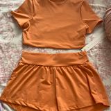 Missguided Misguided Orange Athletic Set Photo 0