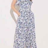 Ann Taylor LOFT Trellis Garden Ruffle Jumpsuit Photo 0