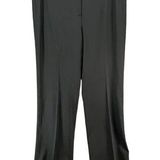 Theory Trousers Women 10 Black Wool Blend Pants Relaxed Straight Career Timeless Photo 0