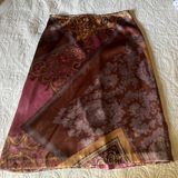 Wrapper Vintage Printed Midi Skirt Photo 0