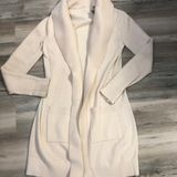 J.Crew Derek Lam for Neiman Marcus Cashmere cardigan size medium, pit to pit is 18, length is 33, small discoloration on bottom of sleeve shown in pics Photo 0