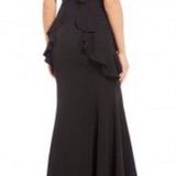 Gianni Bini nwt black ruffle maxi formal dress XS 0 Photo 0