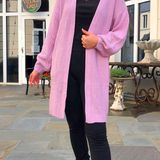 Boutique NWT Purple Sweater Long Knit Cardigan  Photo 0