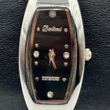Balimi Silver Stone Black Dial Women’s Watch Working New Battery Photo 0