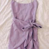 Lucy in the Sky Lavender Ruffle Dress Photo 0