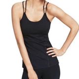 CAbi Black Power Workout Stretch Strappy Yoga Tank Top Photo 0