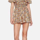 Rebecca Taylor  from Revolve Moonlight Garden Romper, size 4 Floral Print silk Photo 0