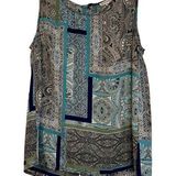 Artisan NY Sleeveless Paisley Dress Blouse Medium Photo 0
