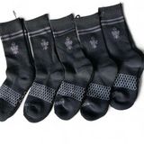 Bombas 🐝Unisex 5 PAIRS BLACK /GREY
STRIPE CREW SOCKS S (4-7.5) Photo 0
