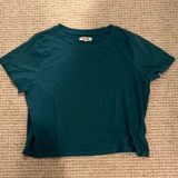 Madewell Turquoise Crop Top Size Medium Photo 0