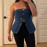 Missguided Denim Top Photo 0