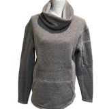 Smartwool  Womens Hudson Trail Fleece Pullover Sweater‎ Cowl Neck Size Large Gray Photo 0