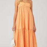 Amanda Uprichard Sima maxi dress clementine orange Photo 0