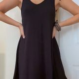 Poof! Tie Strap Black Dress Photo 0