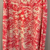 J.Jill Red And White Toile Skirt Photo 0