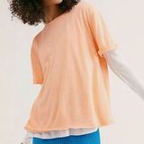 Free People We The Free Peach Cassidy Tee Photo 0