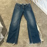 Pilcro and the Letterpress Anthropologie pilcro high rise sequin flare jeans size 26 Photo 0