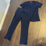 Mandala Navy Scrub Set Blue Size XS Photo 0