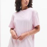 Alo Yoga  Light Pink Short Sleeve Tee Photo 0