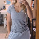 Lululemon V neck Top Grey Photo 0