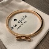 Kate Spade Rose Gold Bow Bangle Bracelet Photo 0