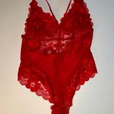 Avidlove  Womens Lingerie Lace Teddy One Piece Sexy Mini Bodysuit Valentine’s Day Photo 0