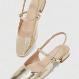 Gold Flats Size 7 Photo 0