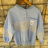 Vintage baby blue / gray sweatshirt Size L Photo 0