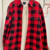 J.Crew Sherpa Lined Flannel Shirt Jacket - Large Photo 0