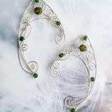 Urban Outfitters  Jeweled Fairy Ear Cuffs Silver Whimsical Photo 0