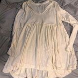 True Craft Women’s 2x Cream Tunic Long Sleeve Scoop Neck NWOT Photo 0