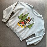 Disney “Tis The Season” Gray Pullover Sweater Medium Photo 0