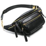 Leather Fanny Pack Black Photo 0