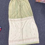 American Eagle Y2k boho fairy long maxi skirt green large 10 Photo 0