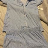 Bamboo Pajama Set Blue Size XS Photo 0