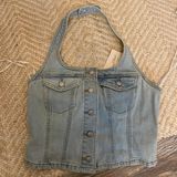 Denim Halter Top Photo 0