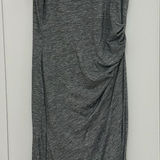 Banana Republic  Gray Knotted Sleeveless Midi Dress Sz S Photo 0