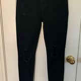 American Eagle Outfitters Ripped Black Jeans Photo 0