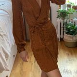 & Other Stories Satin Long Sleeve Dress Photo 0