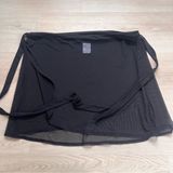 Wild Fable Black Sheer Tie Swim Cover-Up Skirt Photo 0