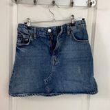 Topshop Denim Mini Skirt Photo 0