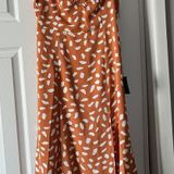 Lulus Orange Midi Dress Photo 0