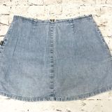 Venus Vintage Jean Skort Denim Skirt Mini Zip 90s Y2K Style Medium Shorts Photo 0