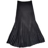 Sigrid Olsen High Rise Gray Pleated Maxi Skirt Size 4 Photo 0