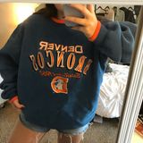Logo Athletic Broncos Blue And Orange Vintage Sweatshirt  Photo 0