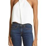 Ramy Brook Gretta Halter Neck Top In Ivory Large New Womens Sleevess Tank Photo 0